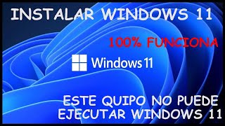 ✅💥🔥Este equipo no puede ejecutar Windows 11 (Solución) | Habilitar TPM | REEMPLAZAR appraiserres.dll