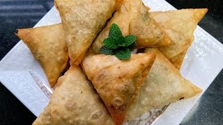 Street Style Qeema Samosa | Make & Freeze Recipe By cooking with Salva (Ramzan Special)