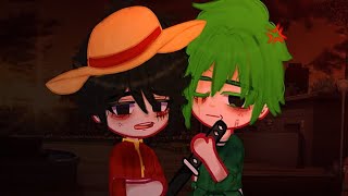 what are you laughing at? | ft.luffy and zoro | gacha meme | one piece |