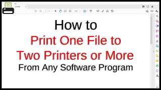 How to Print One File to Two Printers or More From Any Software Program / Windows Application