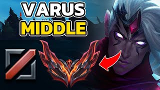 VARUS MIDDLE GRANDMASTER GAMEPLAY, LOL OFF-META BUILD/GUIDE, HOW TO PLAY VARUS MIDDLE