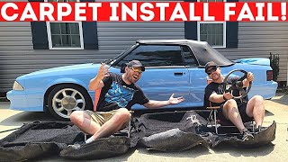 FOXBODY CARPET INSTALL FAIL!. // HERE’S WHAT TO LOOK OUT FOR…CALYPSO REFRESH PART 1