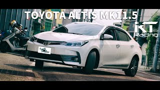 (HD)TOYOTA ALTIS MK11.5 E170  installed KT Racing Coilovers