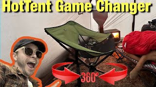 Hot Tent GAME CHANGER Swivel Camp Chair From TCEK