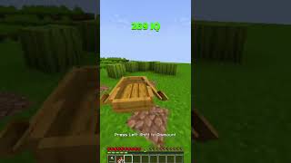 Minecraft How To Escape Traps At Different IQ😑(INSANE)😍 #minecraft #shorts