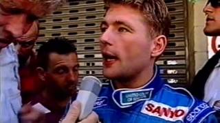 Interview Jos Verstappen after big crash at Brazilian Grand Prix 1994