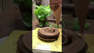 Chocolate cake/ Easy chocolate cake decoration/ 1 pound chocolate cake Delevery today