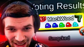 MACKWOOD IS THE IMPOSTOR | Among Us ft. MackWood, Jelty, Letshe, Jahq, Ajerss, and Smqcked