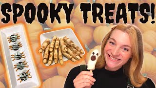 EASY SPOOKY TREATS! HALLOWEEN SNACK RECIPES FOR PARTIES, KIDS AND FRIENDS!