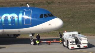 BMI Airbus A319-100 G-DBCA Flughafen Berlin-Tegel mit Push Back Take Off 29.09.12