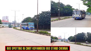 Bus Spotting In CMBT Koyambedu Bus Stand Chennai | TNSTC and APSRTC Buses | AK VLOGS AND TRAVELS