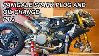 Ducati Panigale on a BUDGET Part 2 - Spark Plug and Oil Change