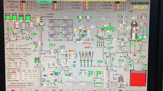 Raw mill operation in cement plant (Siemens PCS7 OS panel)