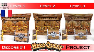 🇫🇷 Peindre ses figurines de jeu de plateau - Heroquest Project :Décors #1  - Level 1/2/3