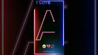 #A Letter Name Status❤️||Name art Video😍||Whatsapp status💘||2023