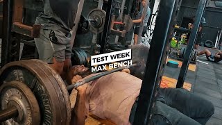 Coaches Test Week: Max Bench‼️ #gym #training #motivation