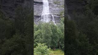 Asafossen Waterfall - Skjolden, Norway 2023 #nature #waterfall #norway #shortvideokjolden