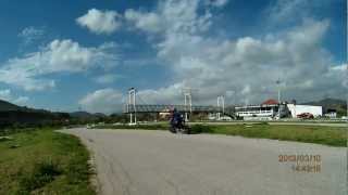 on the knee...Husaberg fc 650 in a track!Γιαννικουρης-Ροδος!!