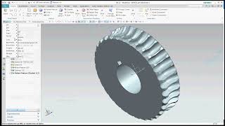 NX CAD MODELING WORM WHEEL PART2