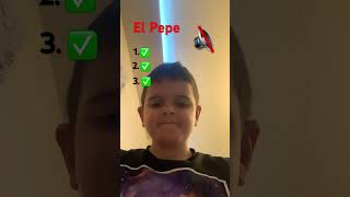 El Pepe challenge | btw I didn’t cheat | #short #funny #cool #nice