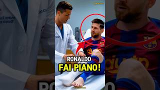 Leo Messi si è infortunato gravemente 😱#ronaldo #calcio #messi