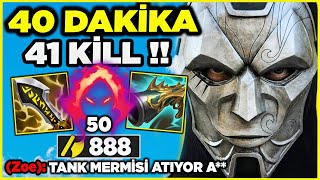 41 KİLL %100 KRİTİK JHİN !! 1 ULTİ MERMİSİ TEK ATIYOR !! | Ogün Demirci