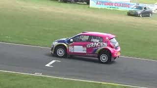 Rallyday 2023: Mitsubishi Mirage R5 rally car in action