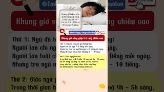 Khung giờ vàng cho giấc ngủ để bé tăng chiều cao. Chăm sóc trẻ sơ sinh P.7 #mevabe #shortvideo