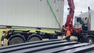 Crane Relocation of a 20ft Container