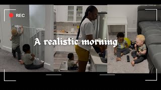 A Realistic Morning with the Twins | Breakfast and Playtime