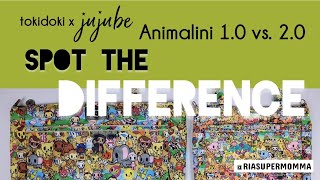 tokidoki x JuJuBe ANIMALINI 1.0 vs. 2.0 Comparison -- SPOT THE DIFFERENCE