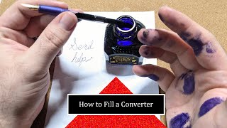 How To Fill Fountain Pen Converter Quick Guide #Shorts