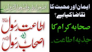 Eman Or MuhabatKa Taqaza Kia he? اطاعت رسول ۔ ایمان اور محبت کا تقاضا کیا ہے ؟؟ Molana Tahir Raheem