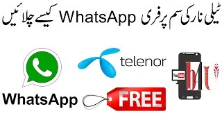 How To use free WhatsApp on Telenor 4G Sim