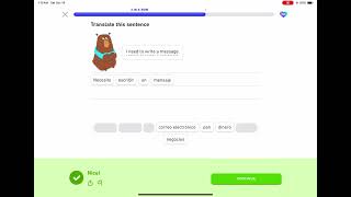 Duolingo Learning Spanish Section 2, Unit 8, Talk About Office Work, Lesson 2 of 5