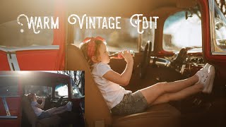 Warm Vintage Vibe Edit | Edit with me | Free Lightroom Preset | Teal Garcia