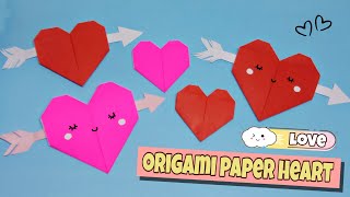 Cara membuat Origami Hati | How to make a Origami Paper Heart | Origami Love | Origami Heart