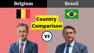 Brazil vs Belgium Country Comparison 2022 | Belgium vs Brazil Country Comparison 2022