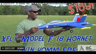 Unleashing Power: Epic Flight Test! X-fly FA-18c Twin 40mm EDF Jet