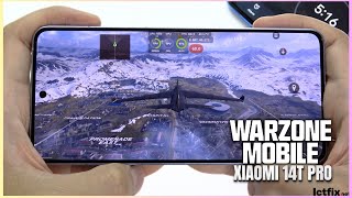 Xiaomi 14T Pro Call of Duty Warzone Mobile Gaming test | Dimensity 9300+, 144Hz Display