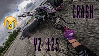 YZ 125 Wheelie Crash - High Speed Crash - Come NON Usare Un 2 Tempi