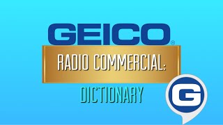 GEICO Radio Commercial - Dictionary 📕📮(2023)