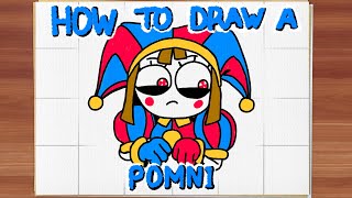 How To Draw Pomni | The Amazing Digital Circus | Step by Step drawing