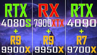 RTX 4080 Super + RYZEN 9 9900X vs RX 7900XTX + RYZEN 9 9950X vs RTX 4090 + RYZEN 7 9700X ||