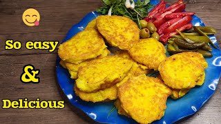 Persian potato patty (kuku sibzamini) | easy food to make at home