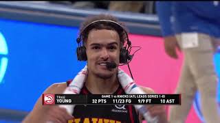 Trae Young Wants All The Smoke with Nicks Fan!