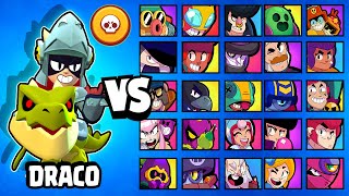 DRACO vs TODOS LOS BRAWLERS | NUEVO BRAWLER LEGENDARIO | SUPER+BASICOS | BRAWL STARS