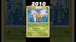 Evolution of Beedrill NO.015 cards (1999-2022)