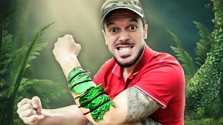 JE FABRIQUE UN PANSEMENT DE SURVIE AVEC UNE PLANTE ! | KIT 2 MINUTES #35