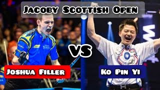 Joshua Filler vs Ko Pin Yi | Jacoby Scottish Open #worldbilliards #8ballpool #billiards #pool #ball